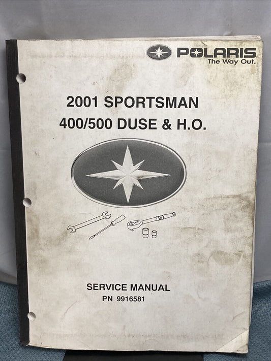 GENUINE POLARIS 9916581 SPORTSMAN 400/500 DUSE & H.O. SERVICE MANUAL 2001