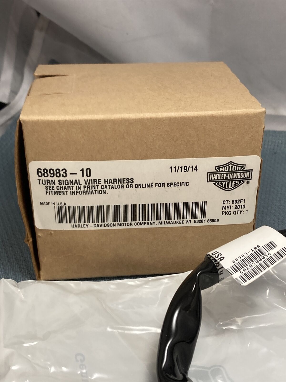 NEW GENUINE HARLEY-DAVIDSON 68983-10 TURN SIGNAL WIRE HARNESS