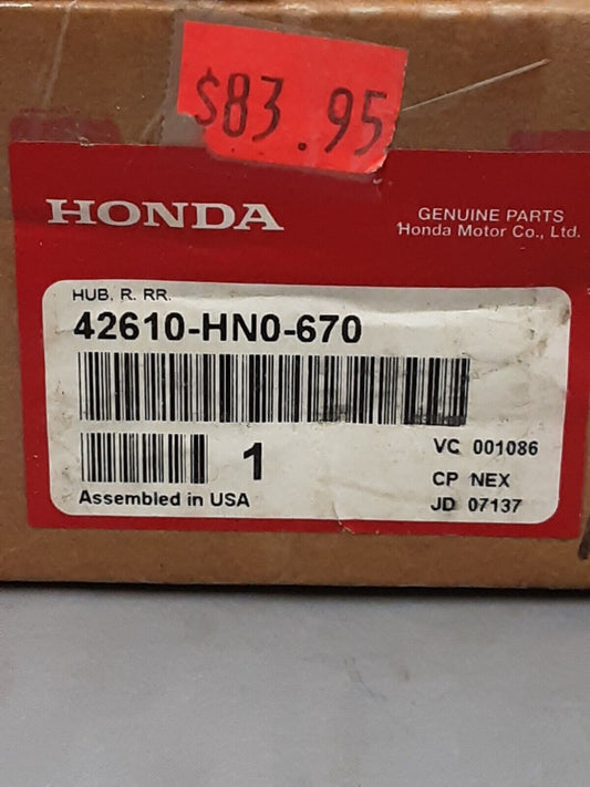 NEW GENUINE HONDA 42610-HN0-670 HUB, R. RR. FOURTRAX FOREMAN TRX400 TRX450