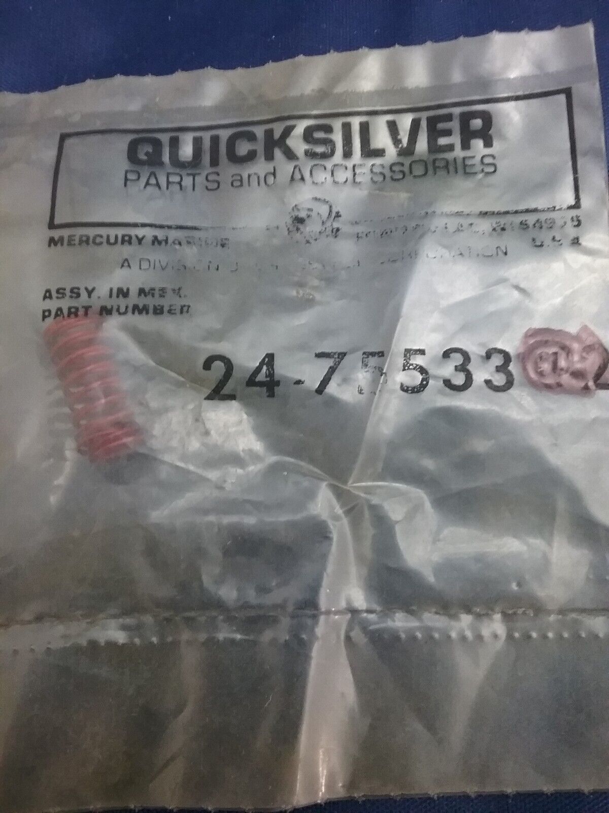 NEW QUICKSILVER 24-75533 QTY2 SPRING MERCRUISER 5.8L 6.3L
