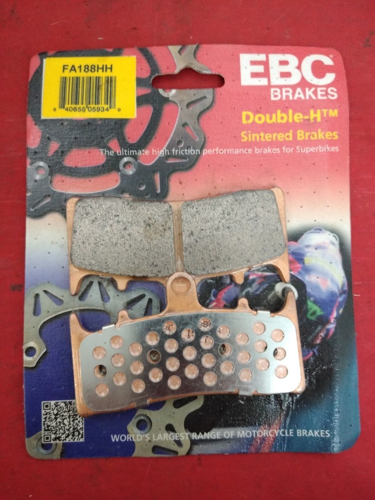 NEW EBC Double-H Sintered HH Brake Pads (FA188HH)