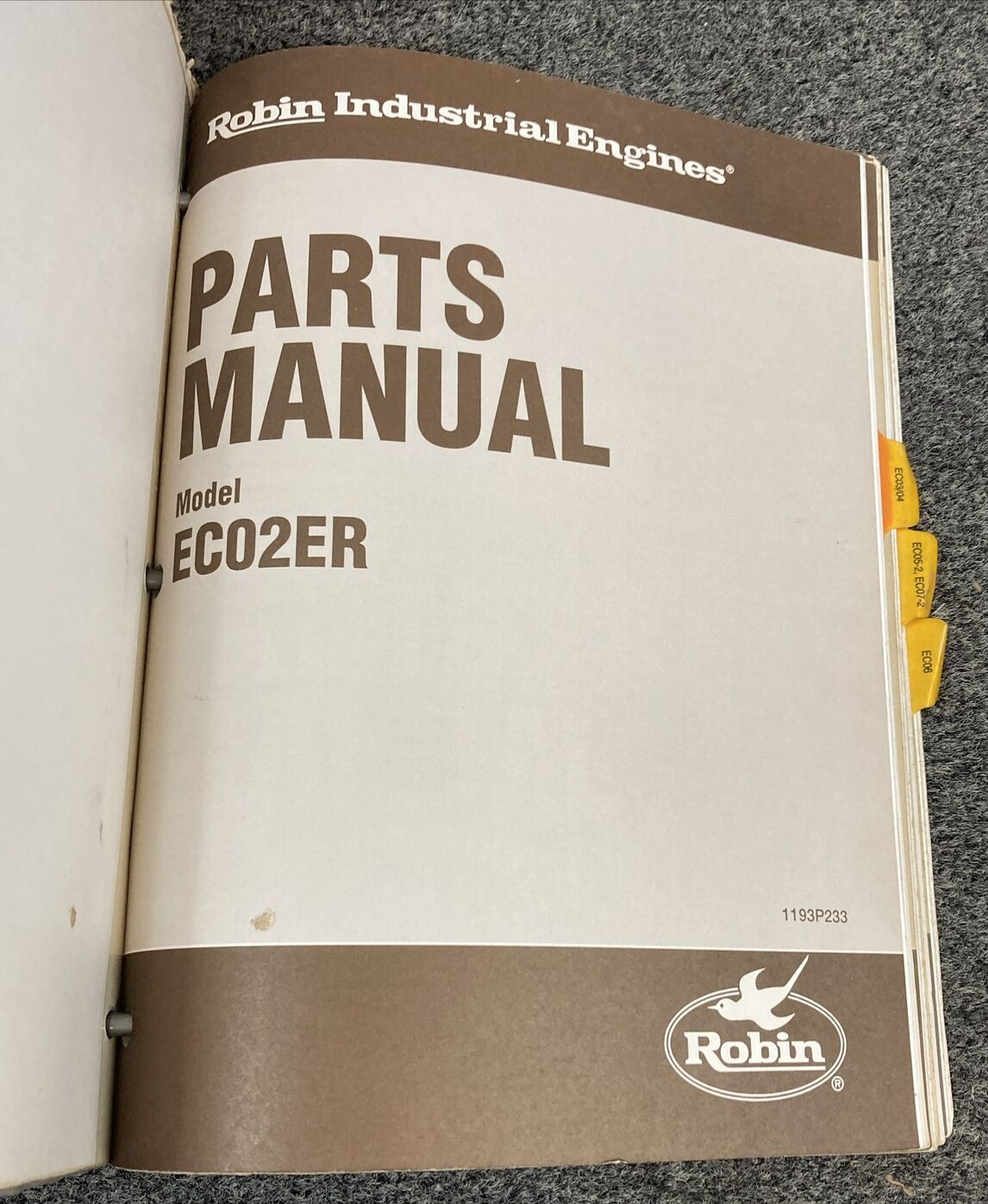 QTY 21 GENUINE ROBIN INDUSTRIAL ENGINES PARTS MANUALS