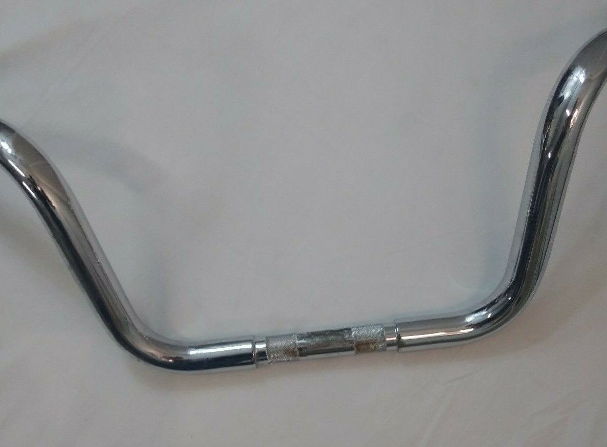 Wild1 Chubbys Chrome Motorcycle Handlebars / 1" / 10" Risers / 12" Handle Length