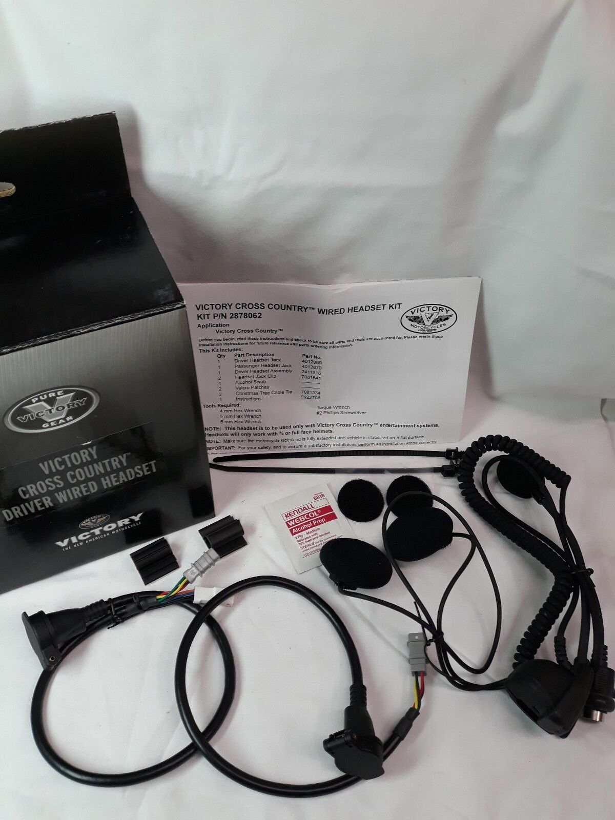 NEW VICTORY Cross Country Driver Wired Headset Part# 2878062