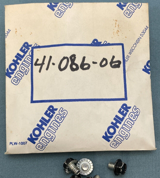 QTY 3 GENUINE KOHLER 41 086 06-S SCREW: FLG HD 10