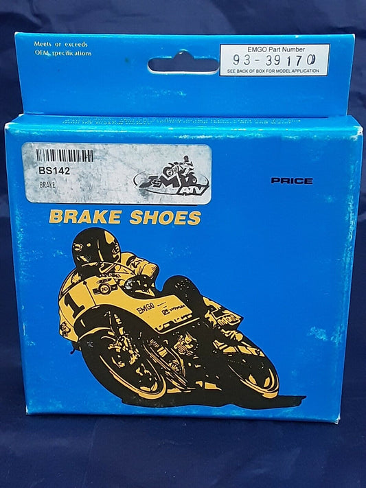 NEW EMGO REAR BRAKE SHOES 93-39170 HONDA CR125R CR250R CR480R XL250R