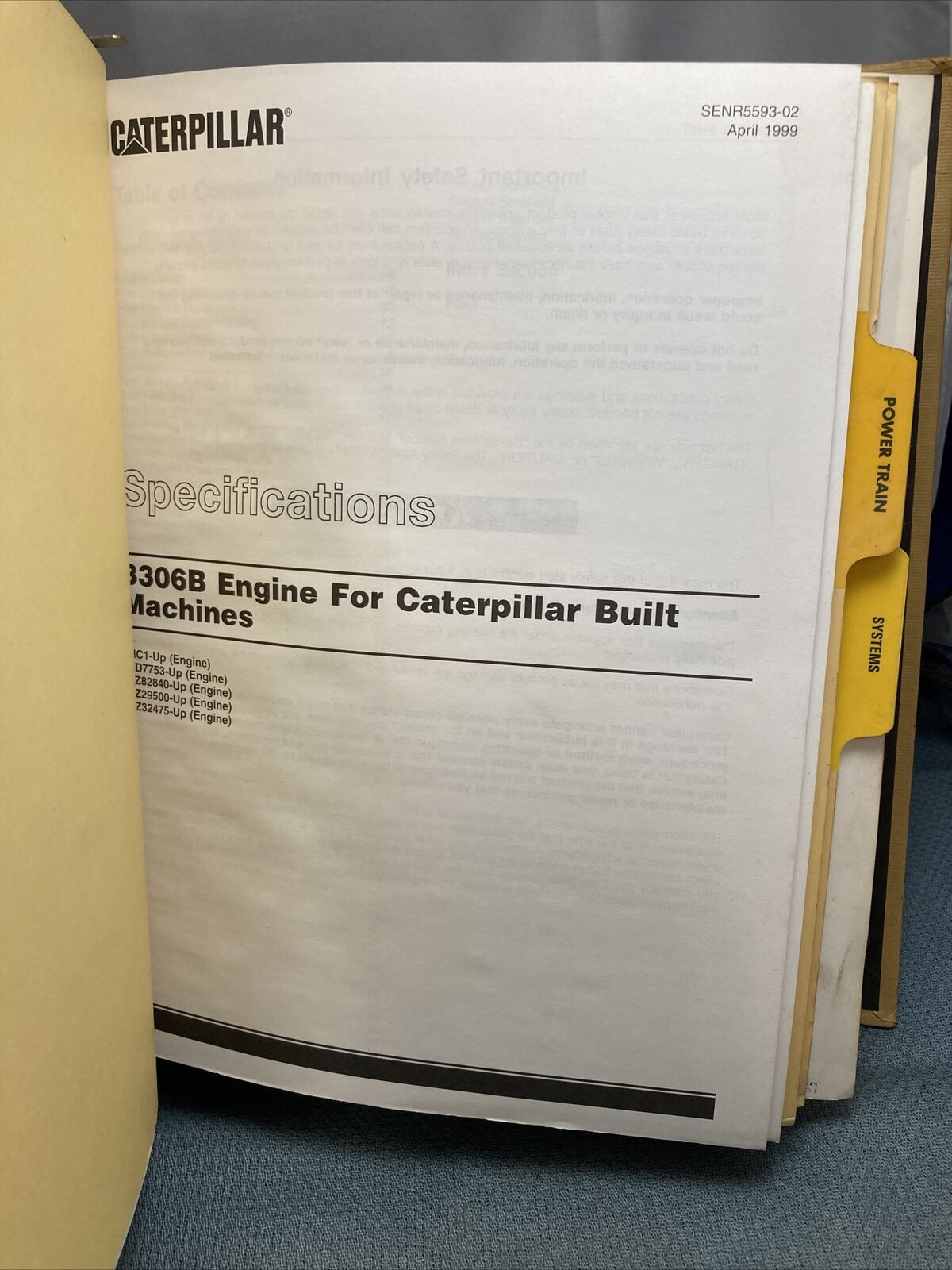 GENUINE CAT/CATERPILLAR SENR9150 SERVICE MANUAL 12H MOTOR GRADER NA VERSION