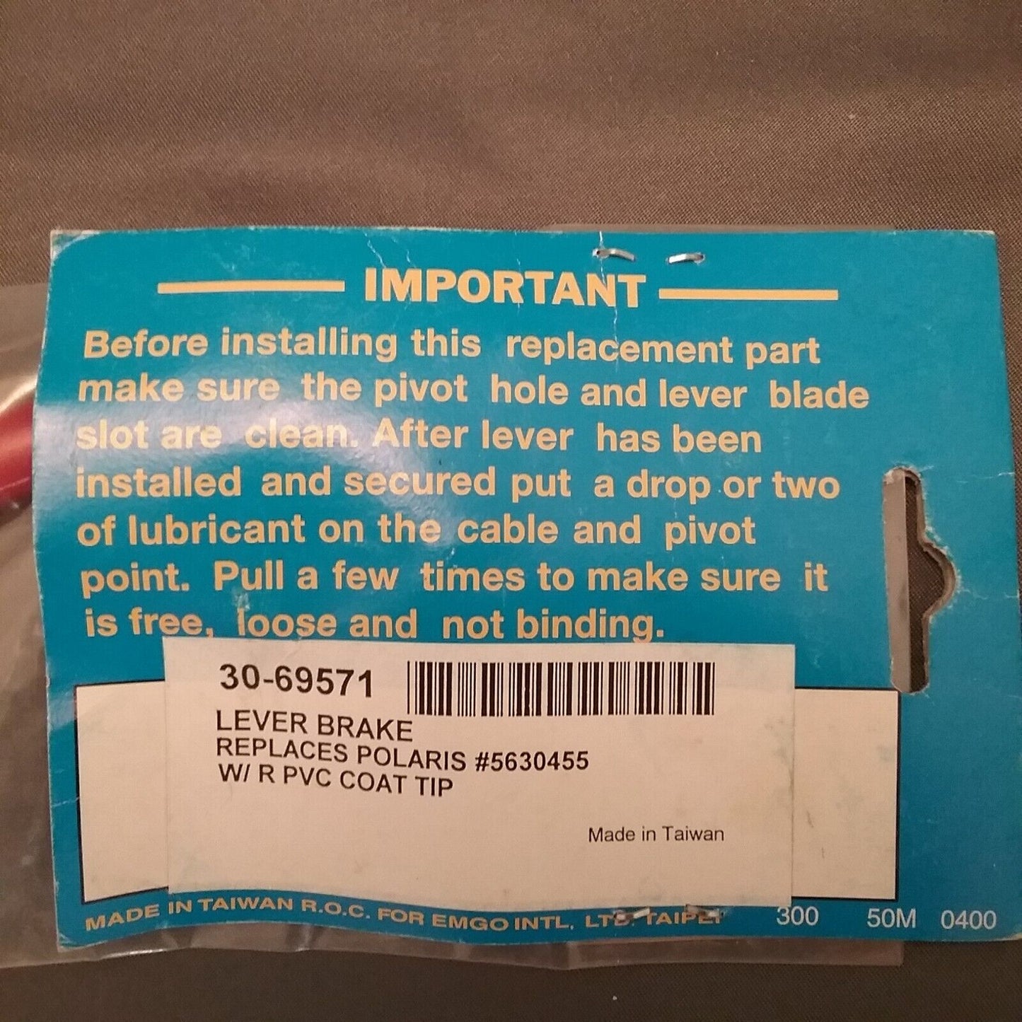 NEW EMGO 30-69571 LEVER, BRAKE POLARIS 5630455 SPORTSMAN 93-96