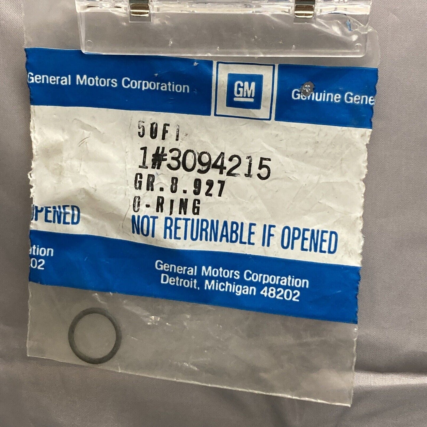 NEW GENUINE GM 3094215 SEAL, AUXILIARY A/C EVAP & COMPR HOSE 1985-2009 GR 8.927