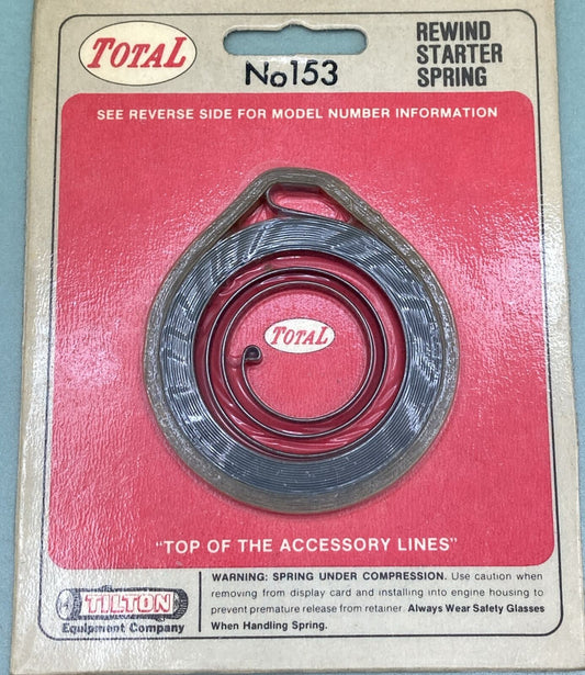 NEW GENUINE TOTAL 153 REWIND STARTER SPRING POULAN & SEARS