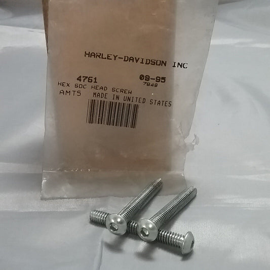 QTY 3 NEW GENUINE HARLEY-DAVIDSON 4751 HEX CAP SCREW