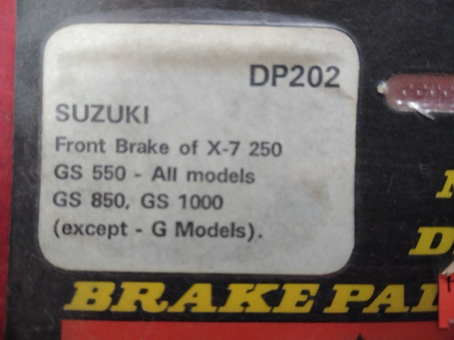NEW Set of 5 DUNLOPAD Sintered Motorcycle Disc Brake Pads DP202 for Suzuki