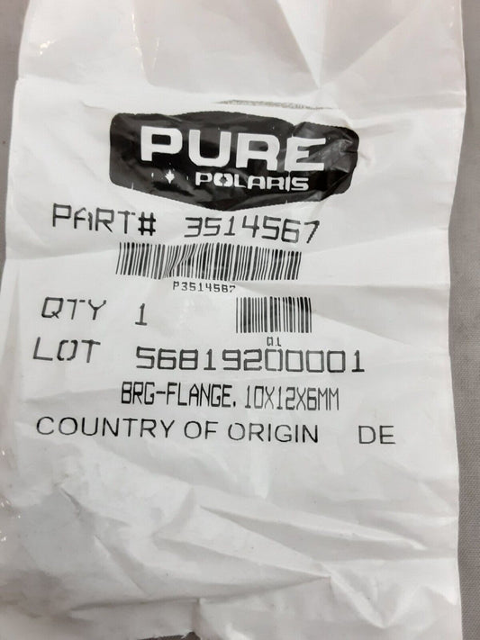NEW GENUINE POLARIS 3514567 BRG-FLANGE,10X12X6MM V08SB36 V09SB36 2008-2014