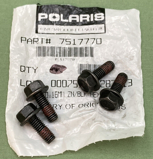 QTY 4 NEW GENUINE POLARIS 7517770 Thermostat Screw Hxflghd M6X16