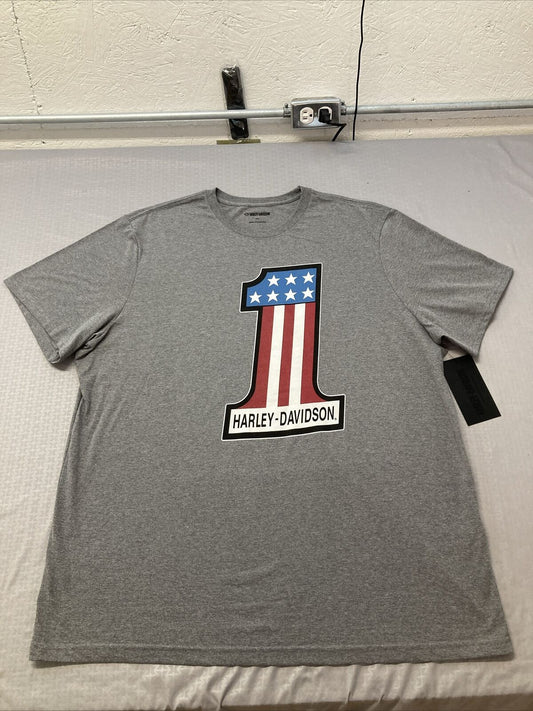 NEW HARLEY DAVIDSON 99135-22VM MEN'S #1 RACE GRAPHIC TEE XXXL