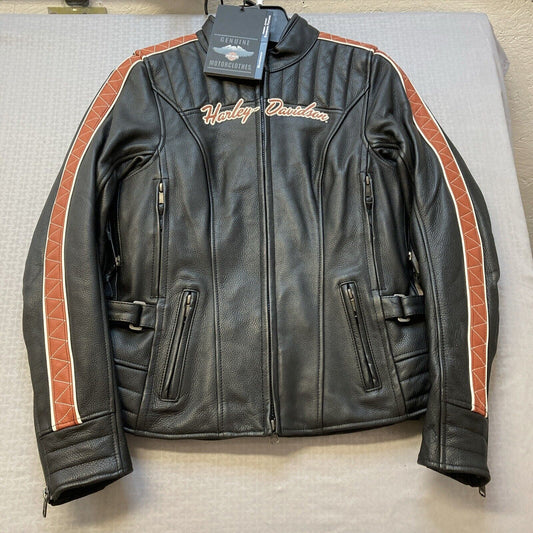 NEW GENUINE HARLEY DAVIDSON 98004-20VW SMALL Women's Leather Jacket Vanocker