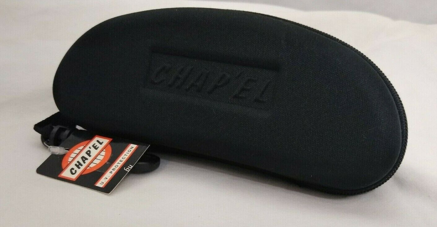 Chap'el Eyewear Sunglasses and Case / Black Frames Smoke Lens / R206BF