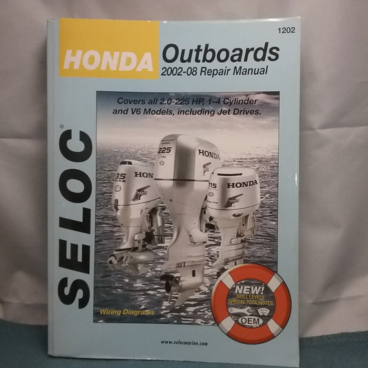 HONDA 1202 OUTBOARDS REPAIR MANUAL 2002-2008 715568012029