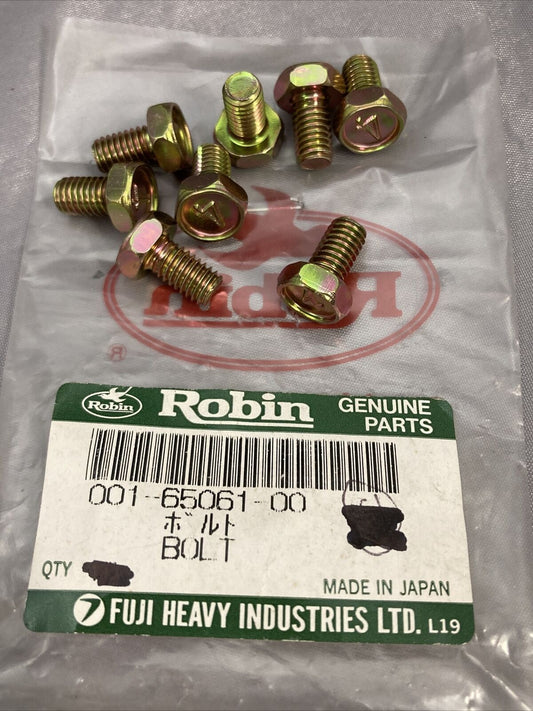 QTY8 NEW ROBIN SUBARU 001-65061-00 BOLT