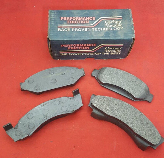 NEW PERFORMANCE FRICTION 0504 Carbon Metallic Disc Brake Pads. Front