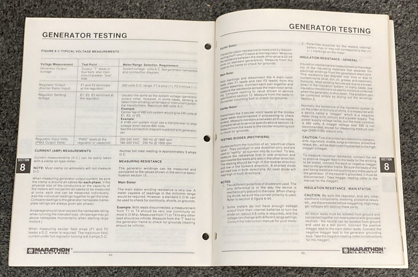 QTY 3 MARATHON ELECTRIC MAGNAMAX MANUALS