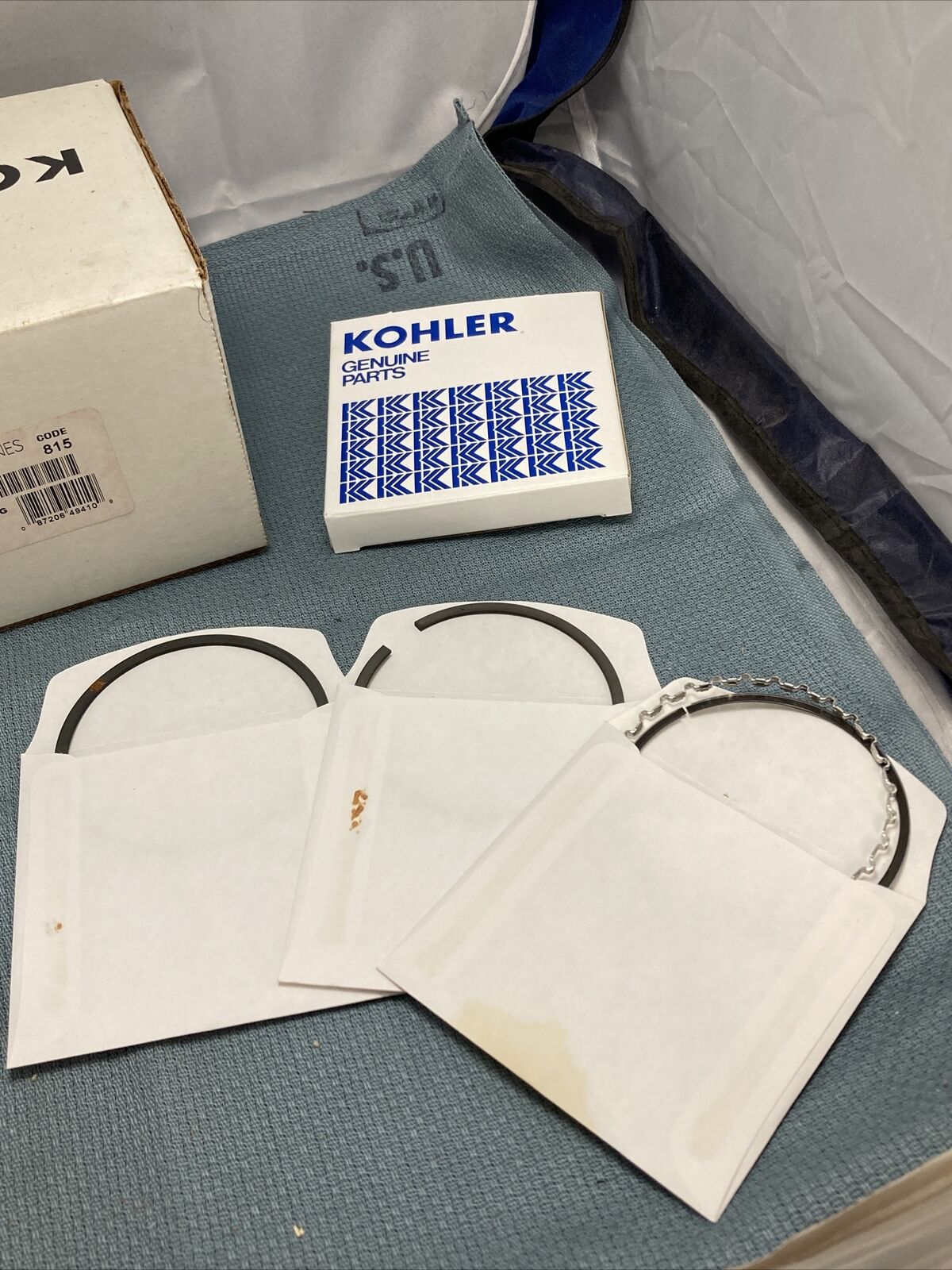 NEW GENUINE KOHLER 52 874 15-S PISTON KIT WITH RINGS