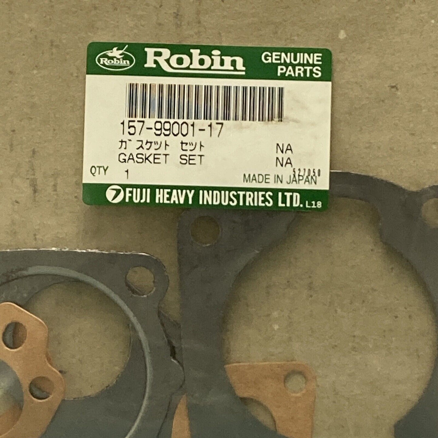 NEW GENUINE SUBARU ROBIN 157-99001-17 GASKET SET