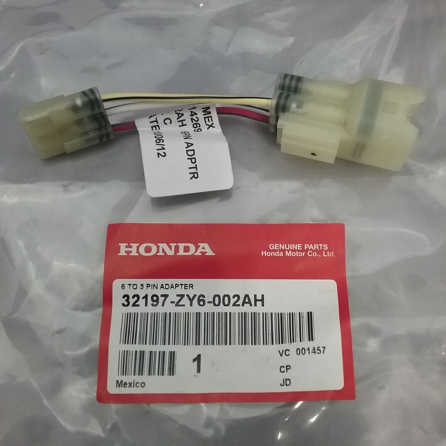 NEW GENUINE HONDA 32197-ZY6-002AH Panel Indicator Harness Adapter 6 Pin to 3 Pin