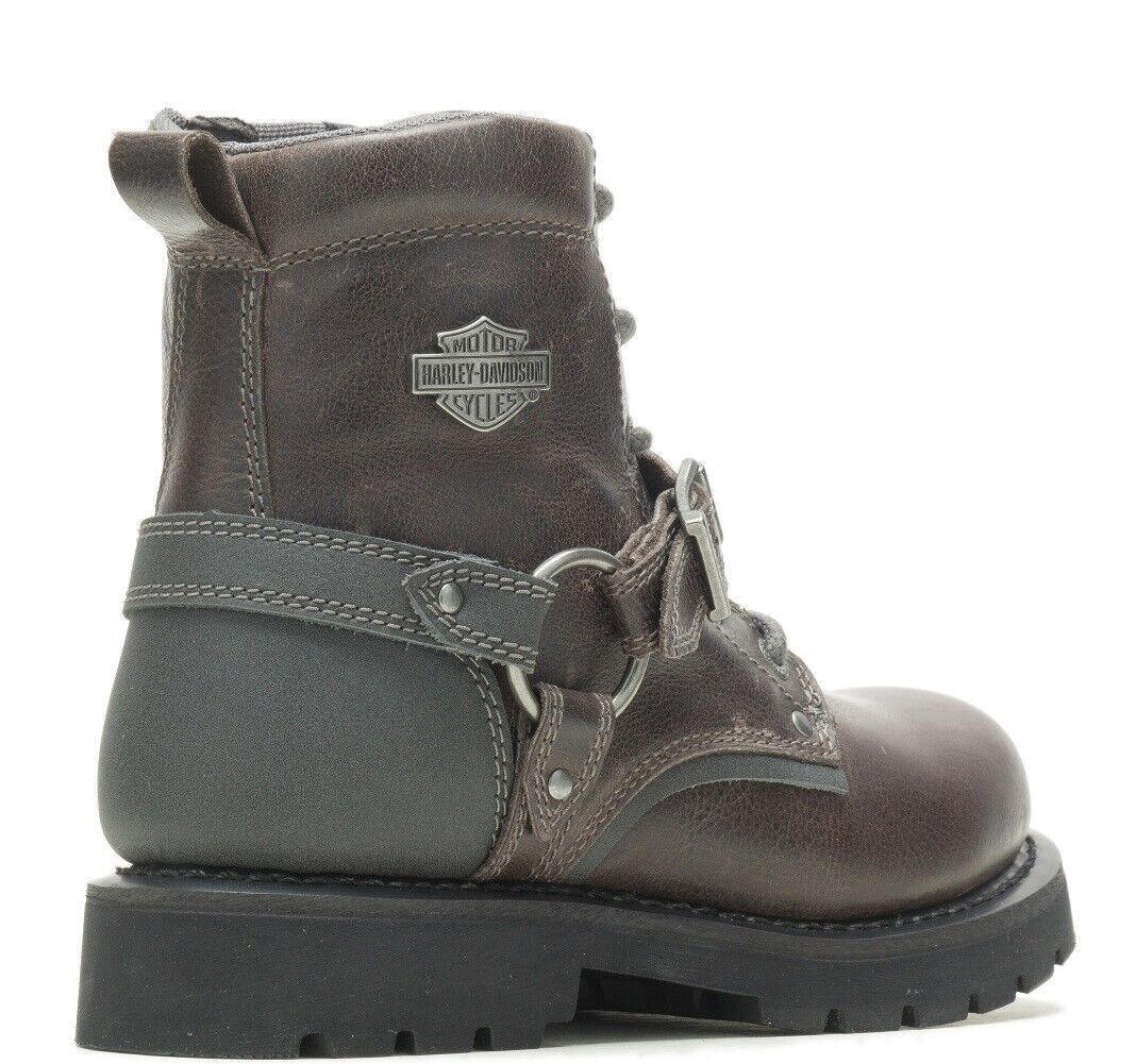 NEW GENUINE HARLEY DAVIDSON D87246 SIZE 7.5 WOMEN'S BECKY FLASH 6" GREY BOOTS