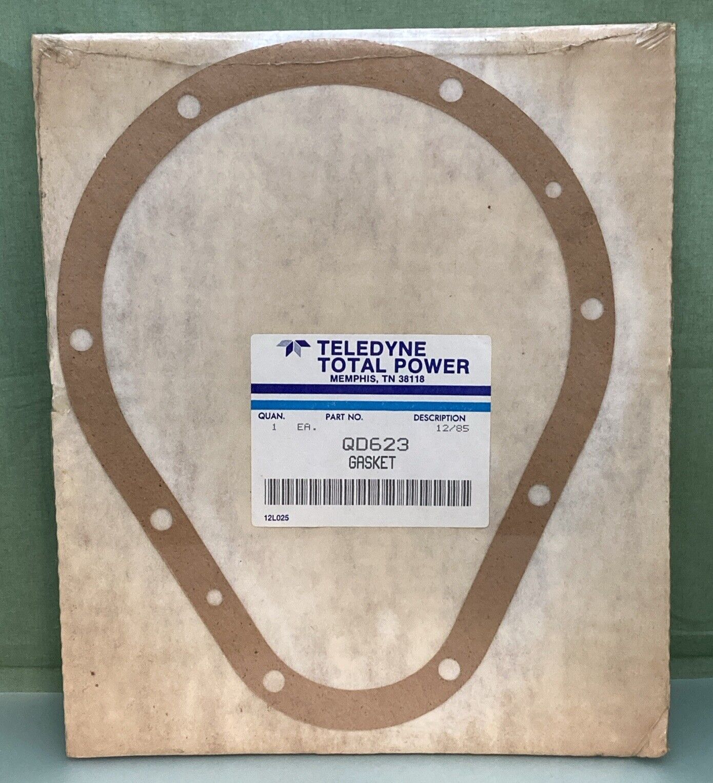 NEW GENUINE TELEDYNE WISCONSIN CONTINENTAL QD623 GASKET REDUCTION