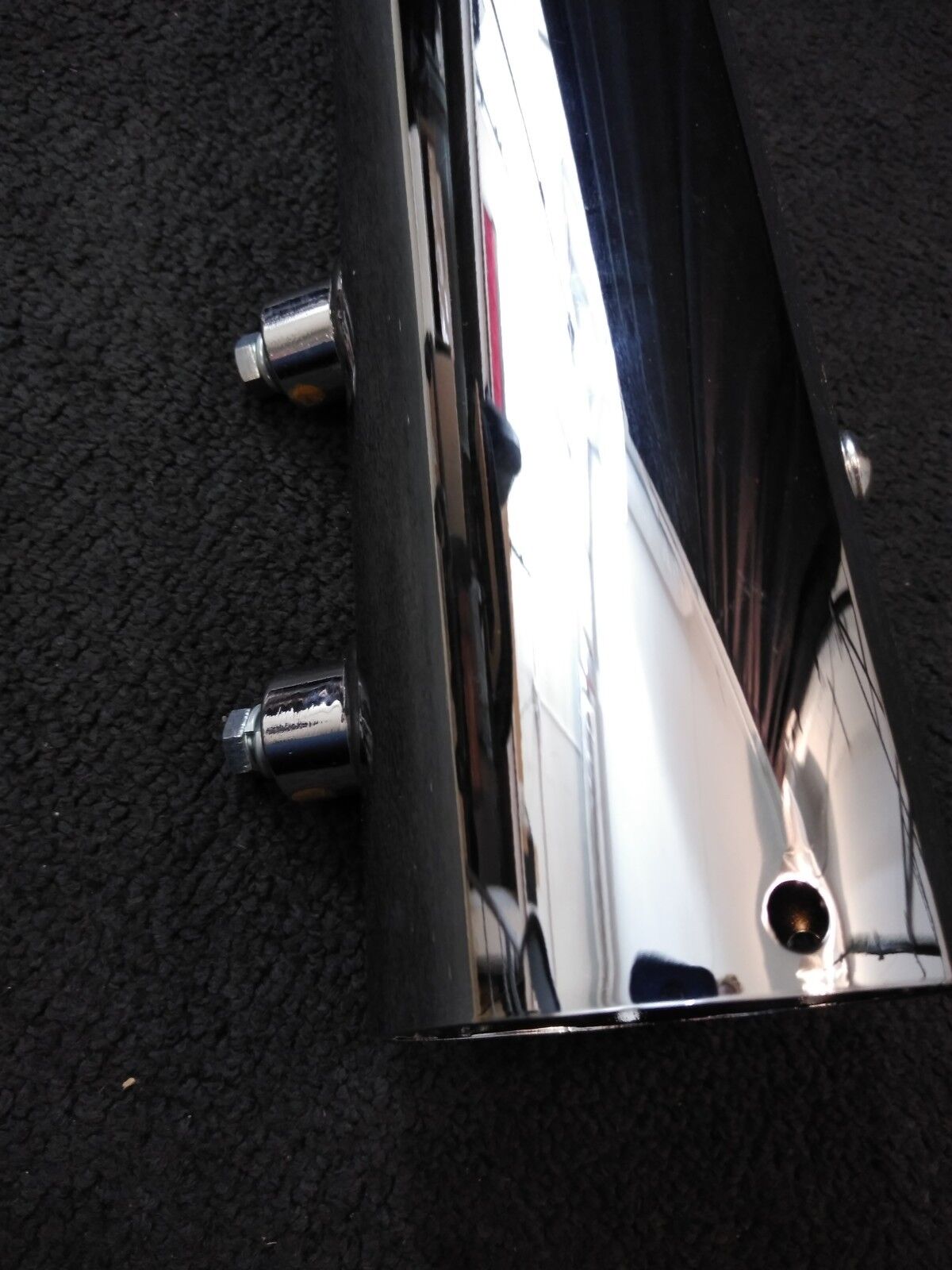 NEW Rush Slip On Big Louie Chrome Muffler P/N 31905-225 LH/JK11 #B1638 For H-D