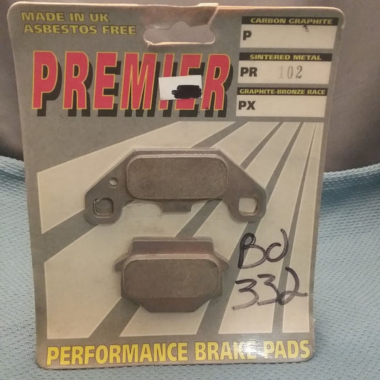 NEW PREMIER PR102 SINTERED PERFORMANCE BRAKE PADS - OFFROAD