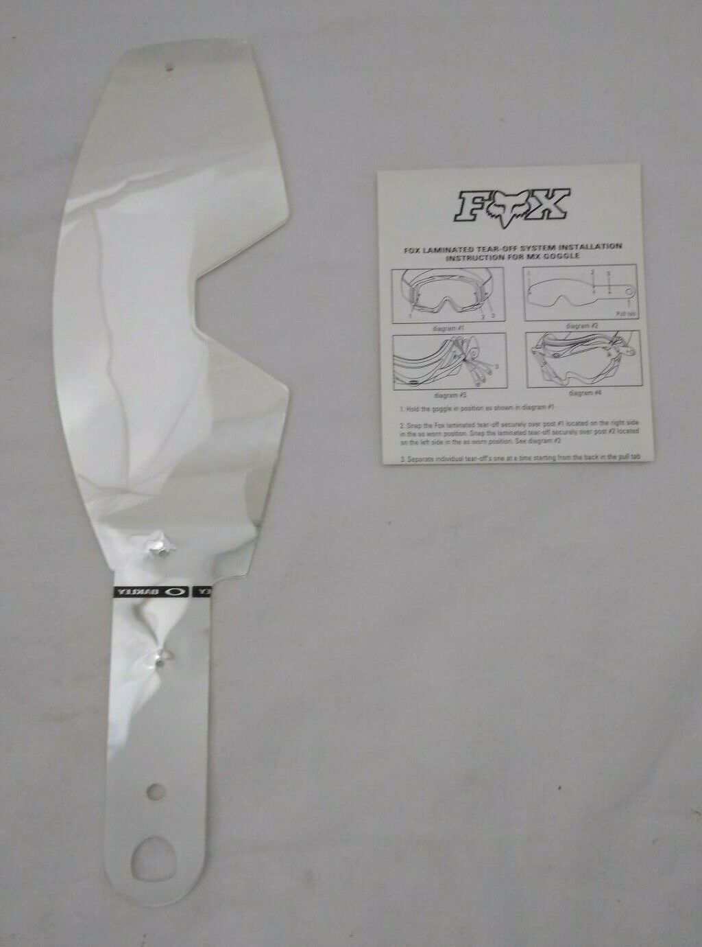 NEW FOX MX Laminated Tear Offs / Pack of 14 / 30-149FX