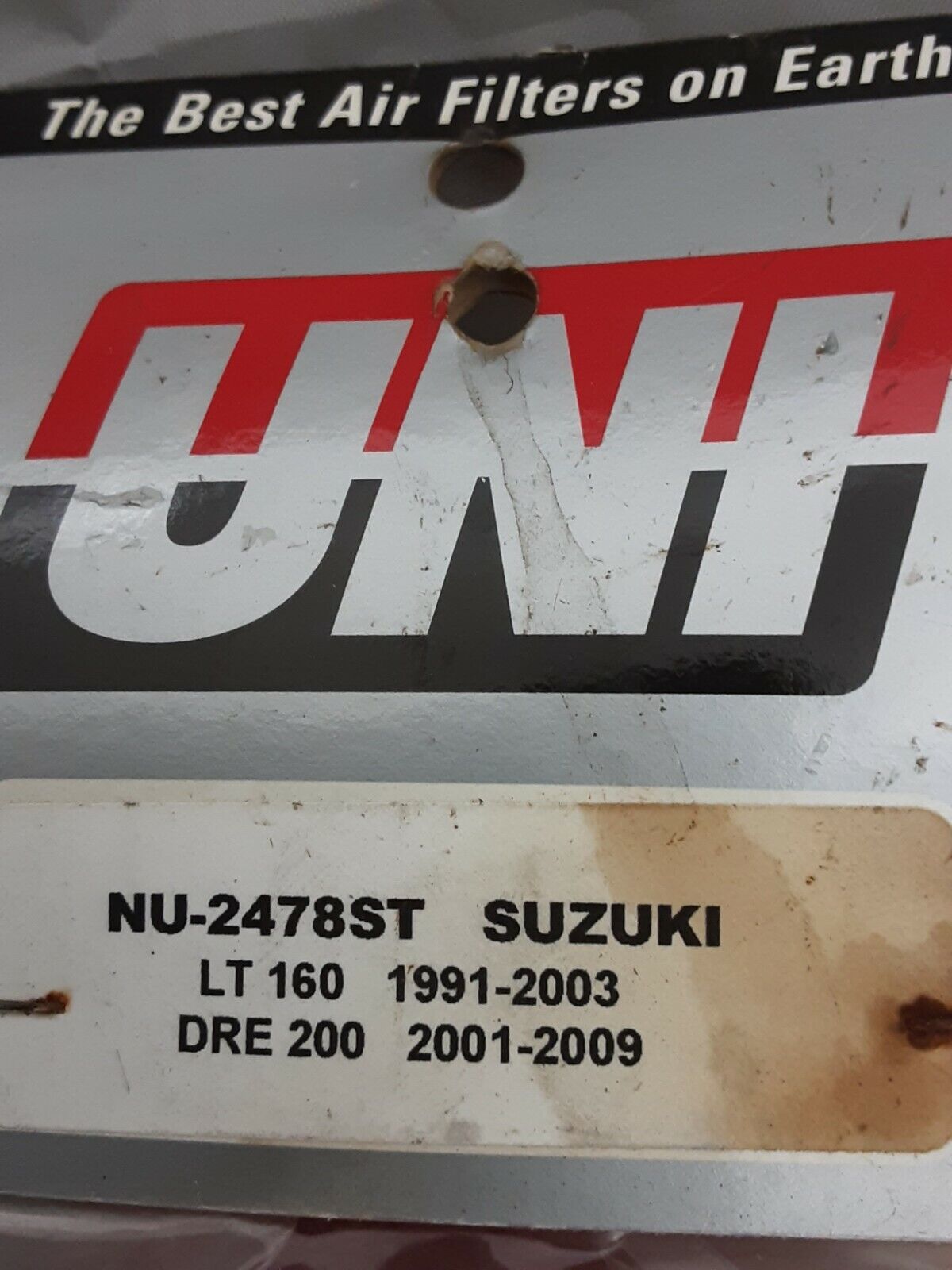 NEW UNI TWO STAGE COMPETITION FILTER NU-2478ST SUZUKI LT160 DRE200