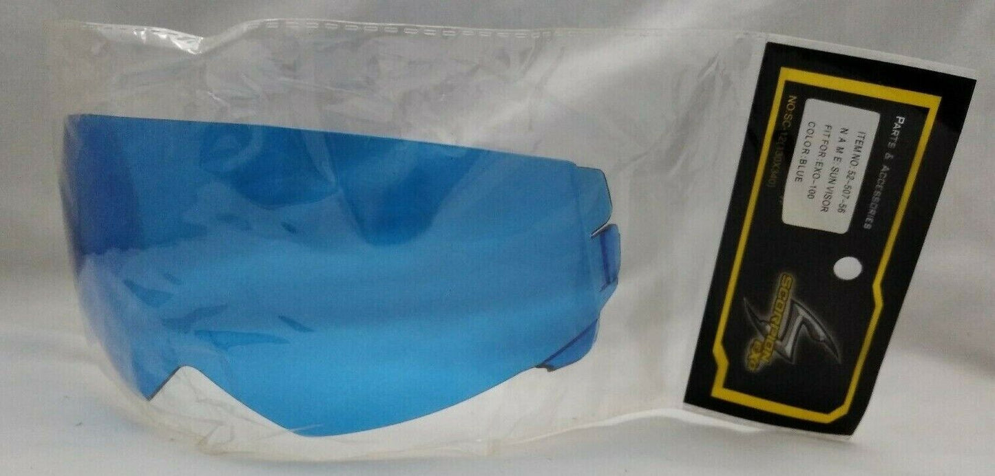 New Scorpion EXO Face Shield Visor / 52-507-56 / BLUE / Fits: EXO-100