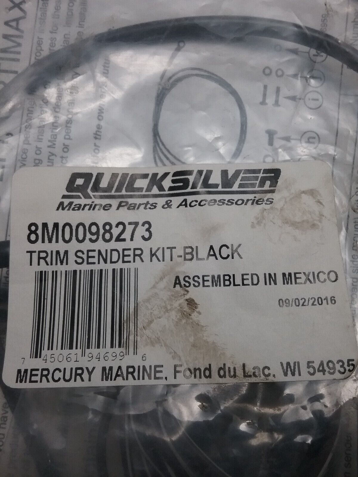 NEW QUICKSILVER 8M0098273 TRIM SENDER UNIT MERCURY FORCE SPORTJET