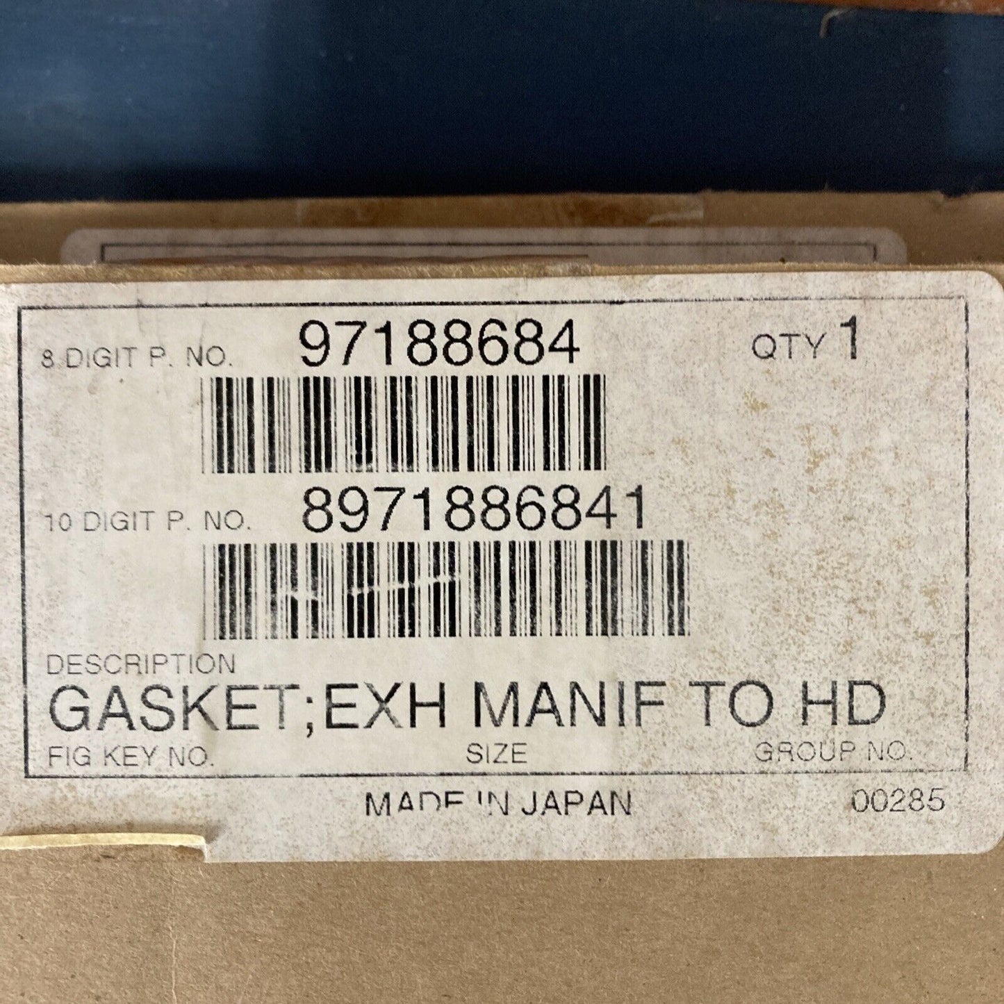 NEW GENUINE GM 97188684 GASKET, EXHAUST MANIFOLD