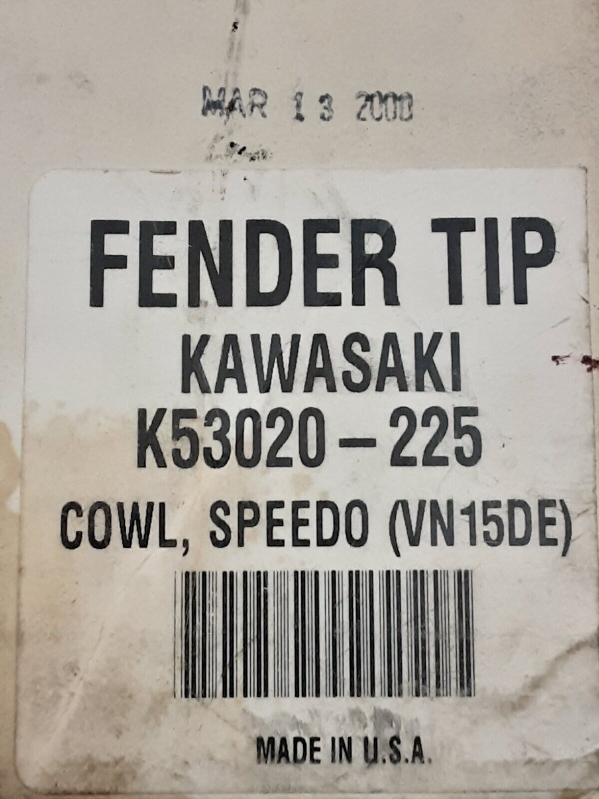 NEW GENUINE KAWASAKI VN15DE FENDER TIP Vulcan Nomad