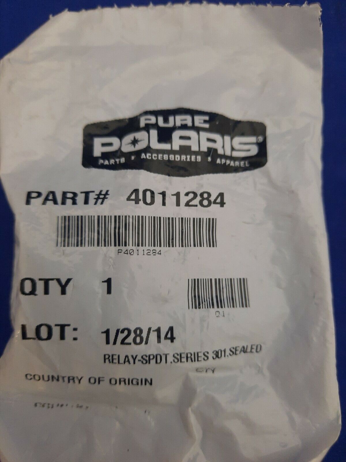 NEW Victory Polaris Relay - Spot, Series 301, Sealed / 4011284