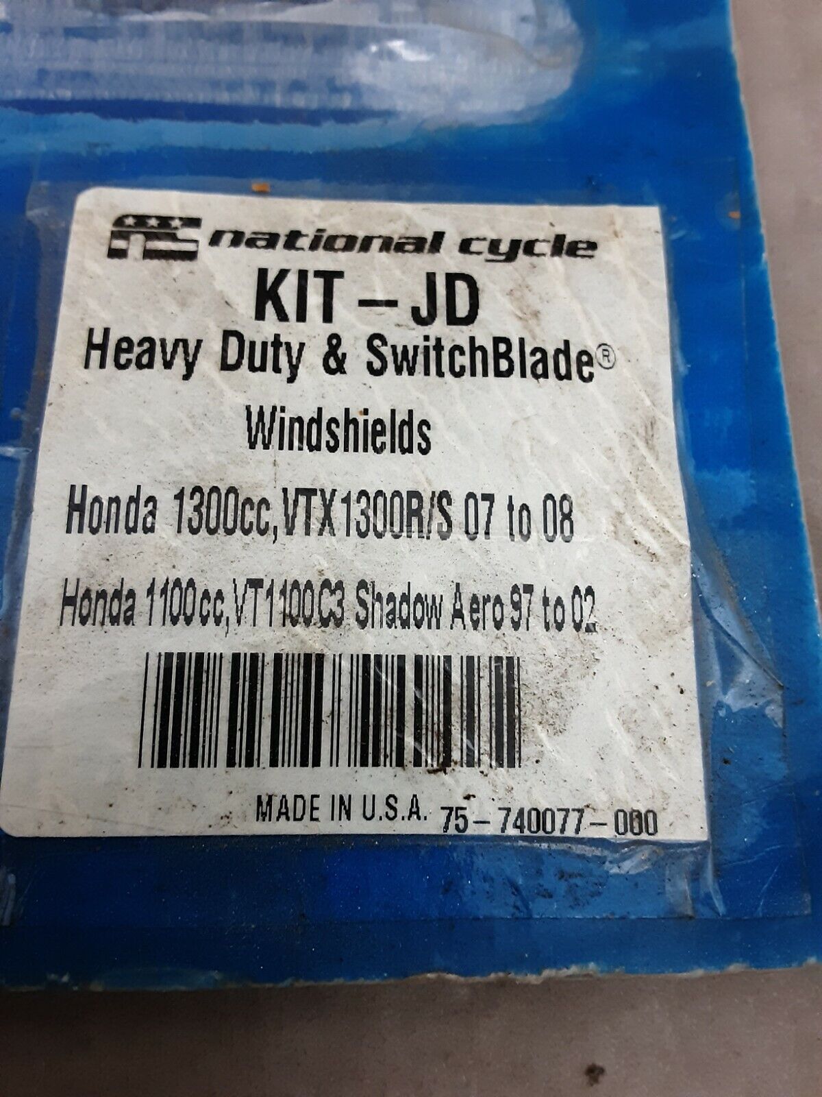 NOS National Cycle Chrome Windshield Hardware Kit  Honda VT1100 KIT-JD