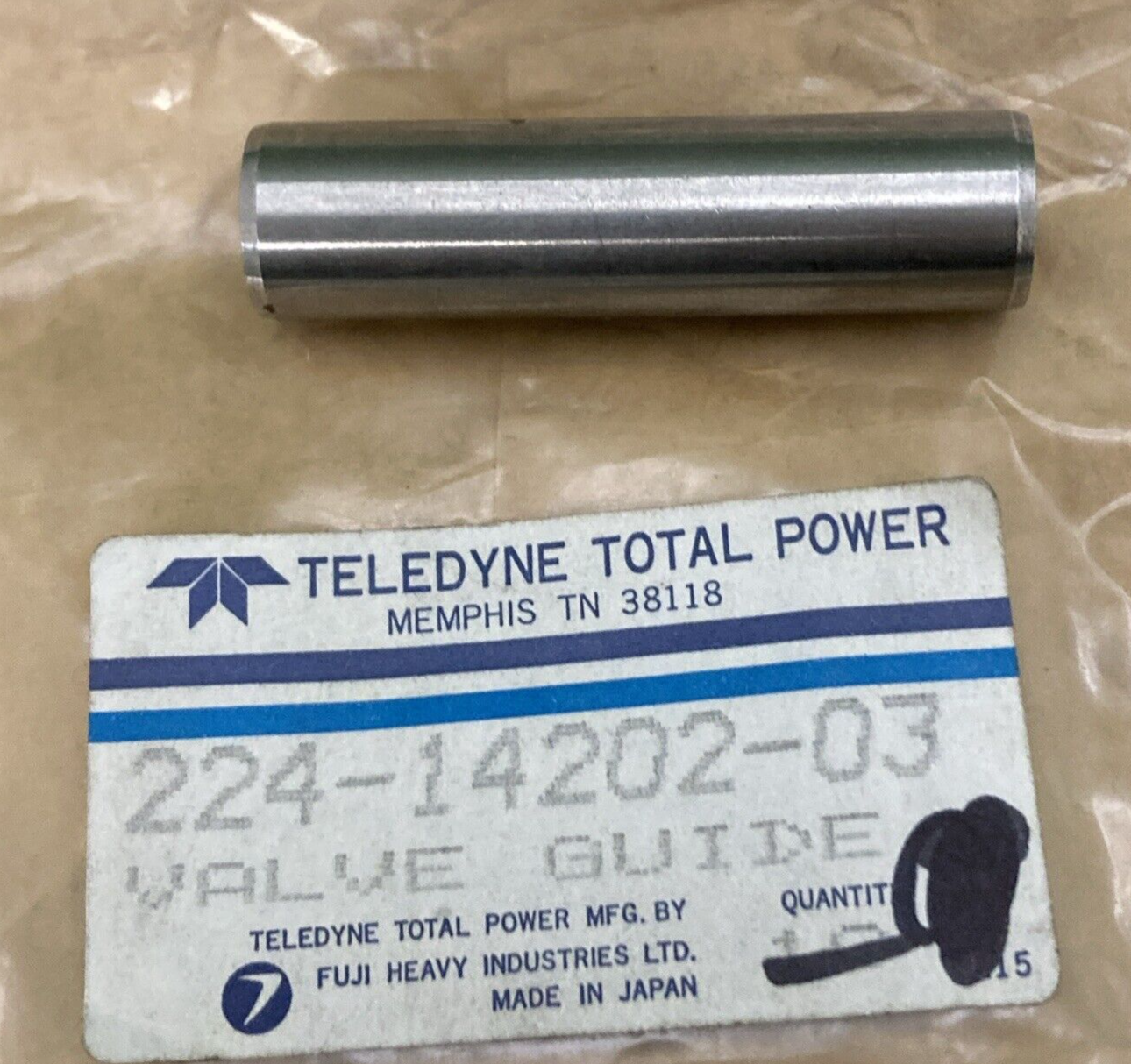 NEW GENUINE TELEDYNE TOTAL POWER 224-14202-03 VALVE GUIDE