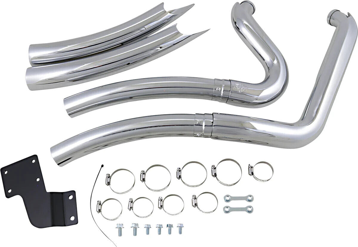 NEW GENUINE VANCE & HINES VH0110 BIG RADIUS 2-INTO-2 FOR 2013 SOFTAIL 1800-1582