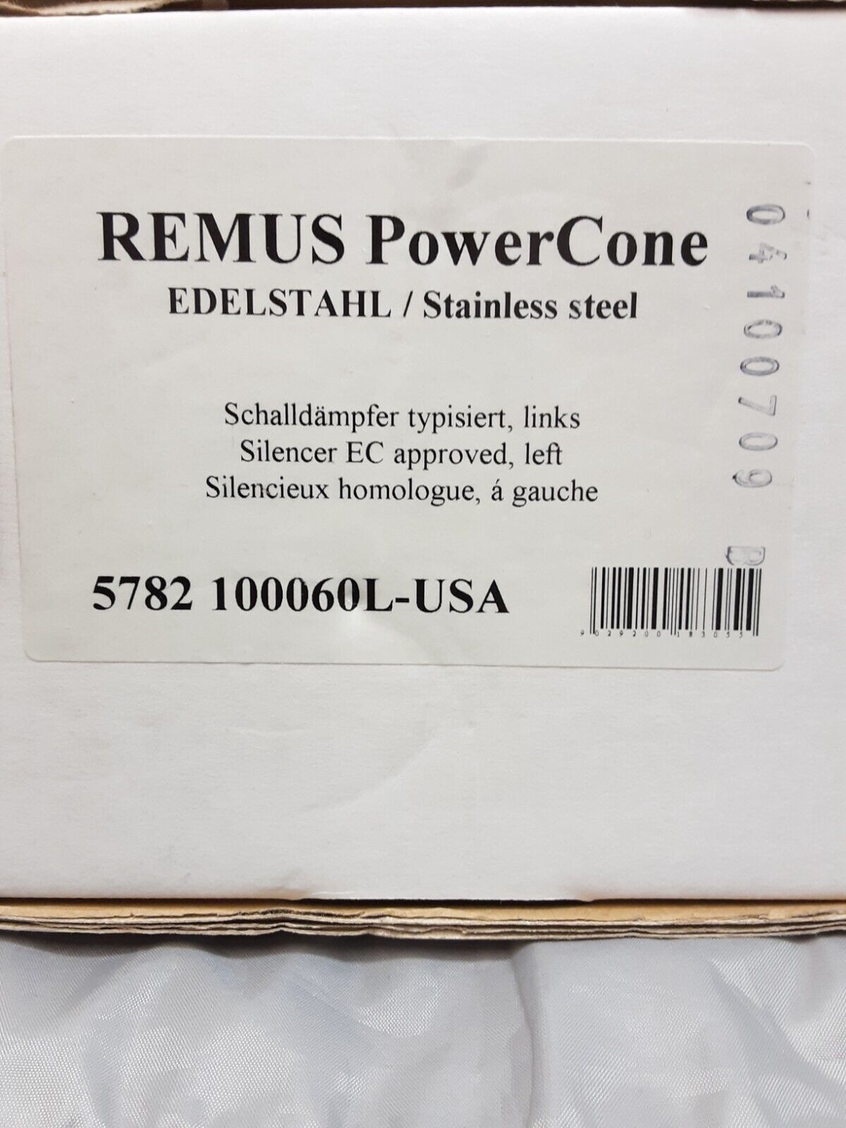 Remus 5782-100060L-USA BMW Performance Exhaust W/ PowerCone Connector R1200 GS