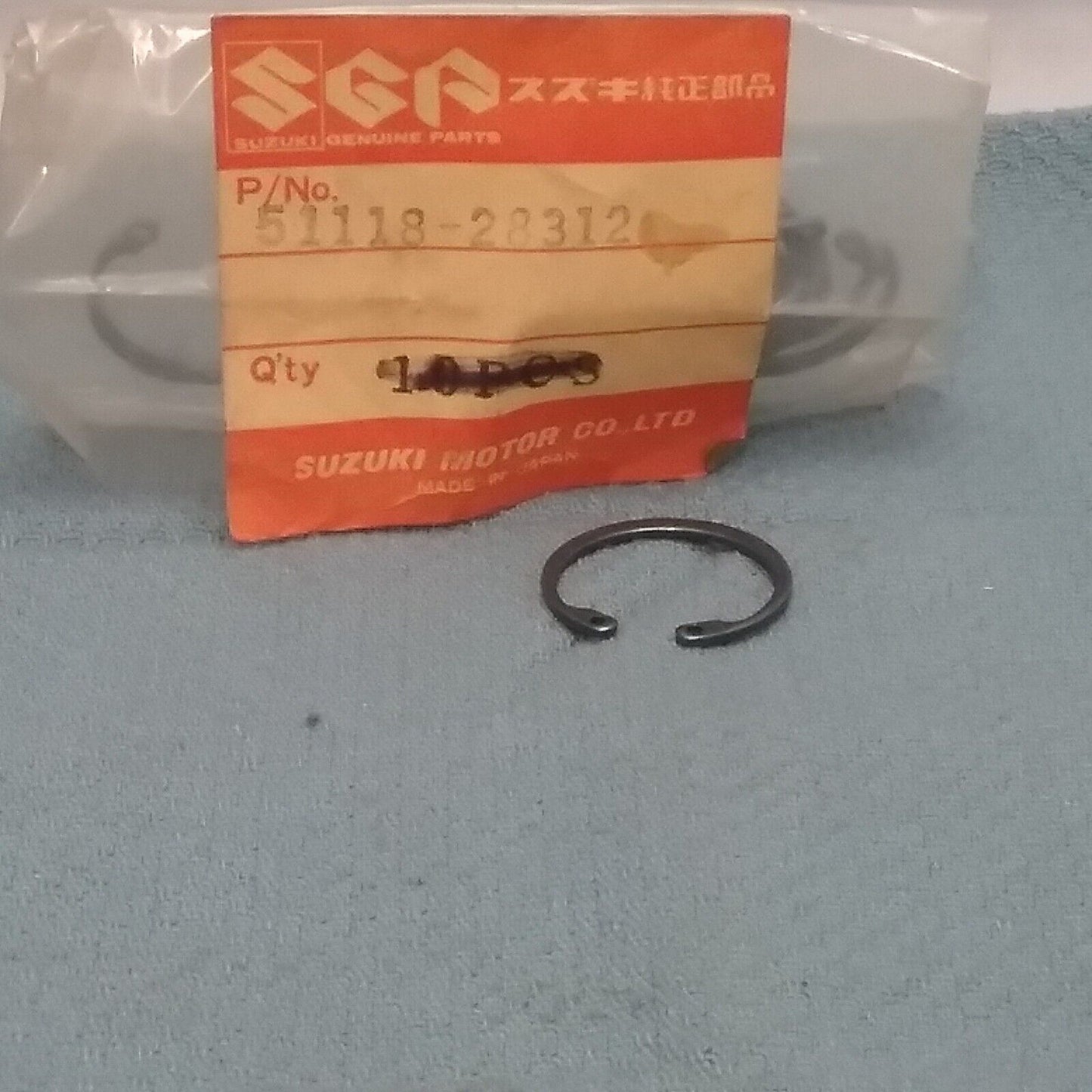 NEW GENUINE SUZUKI 51118-28312 SNAP RING FRONT FORK TC125 TS125 TS185 1973-1979