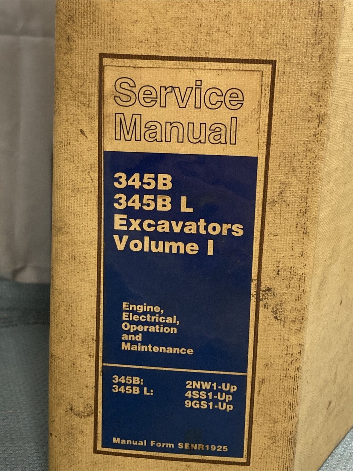 GENUINE CAT/CATERPILLAR SENR1925 SERVICE MANUAL 345B 345B L EXCAVATORS VOLUME I