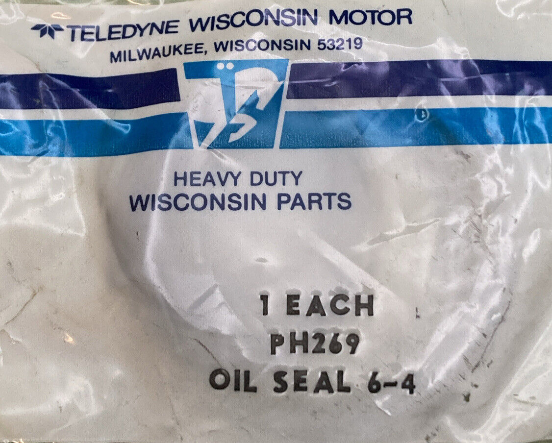 NEW GENUINE TELEDYNE WISCONSIN PH269 OIL SEAL 6-4, 1 3/4