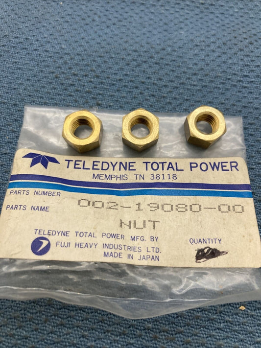 QTY 3 NEW GENUINE SUBARU ROBIN TELEDYNE 002-19080-00 NUT