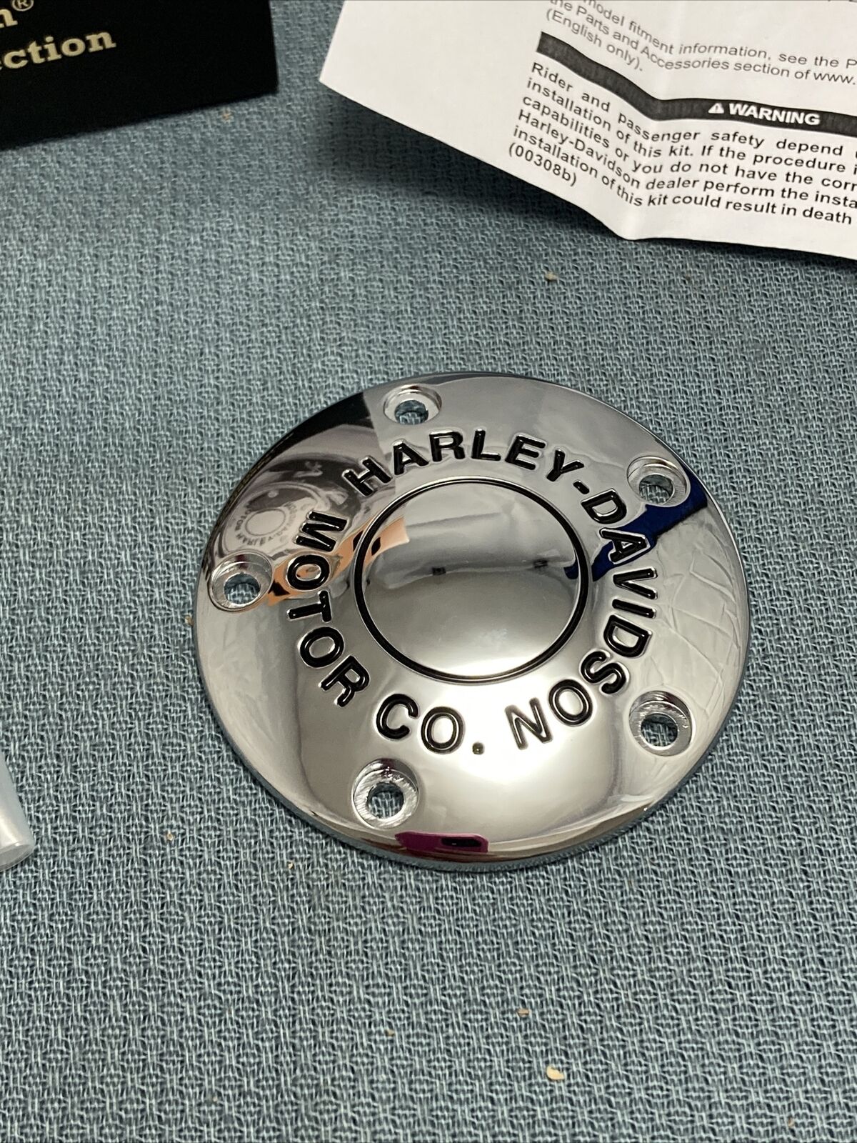 NEW GENUINE HARLEY DAVIDSON 32047-99A LOGO TIMER COVER