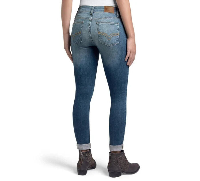 NEW GENUINE HARLEY DAVIDSON 99245-19VW Women's Skinny Mid-Rise Jeans SIZE 28