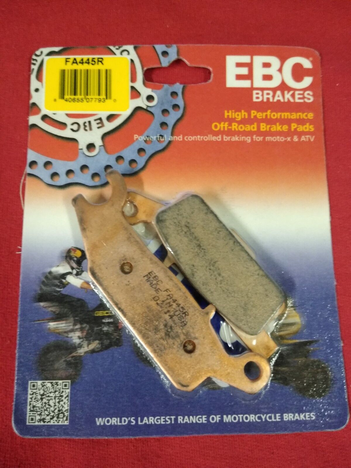 NEW EBC R Series Long Life Sintered Brake Pads FA445R / 1721-0742